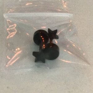 Flat back earring star